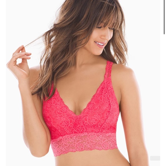 NWT Soma Bralette Lace Racerback Pullover Wireless XXL Cherry Red #0386 - Picture 8 of 10